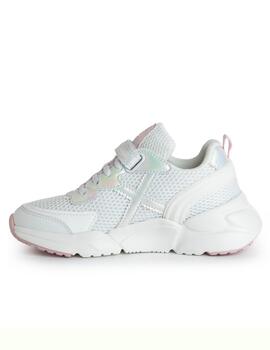 Zapatillas munich mini track vco 67 blanco rosa de niña.