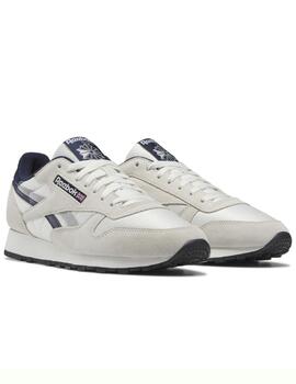 Zapatillas reebok classic leather gris marino de hombre.