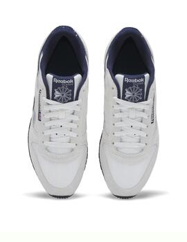 Zapatillas reebok classic leather gris marino de hombre.