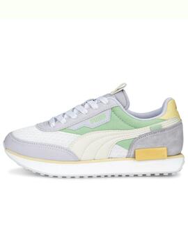 Zapatillas puma future rider pastel de mujer.