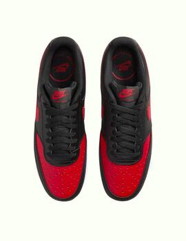 Zapatillas nike court vision lo negro rojo de hombre.