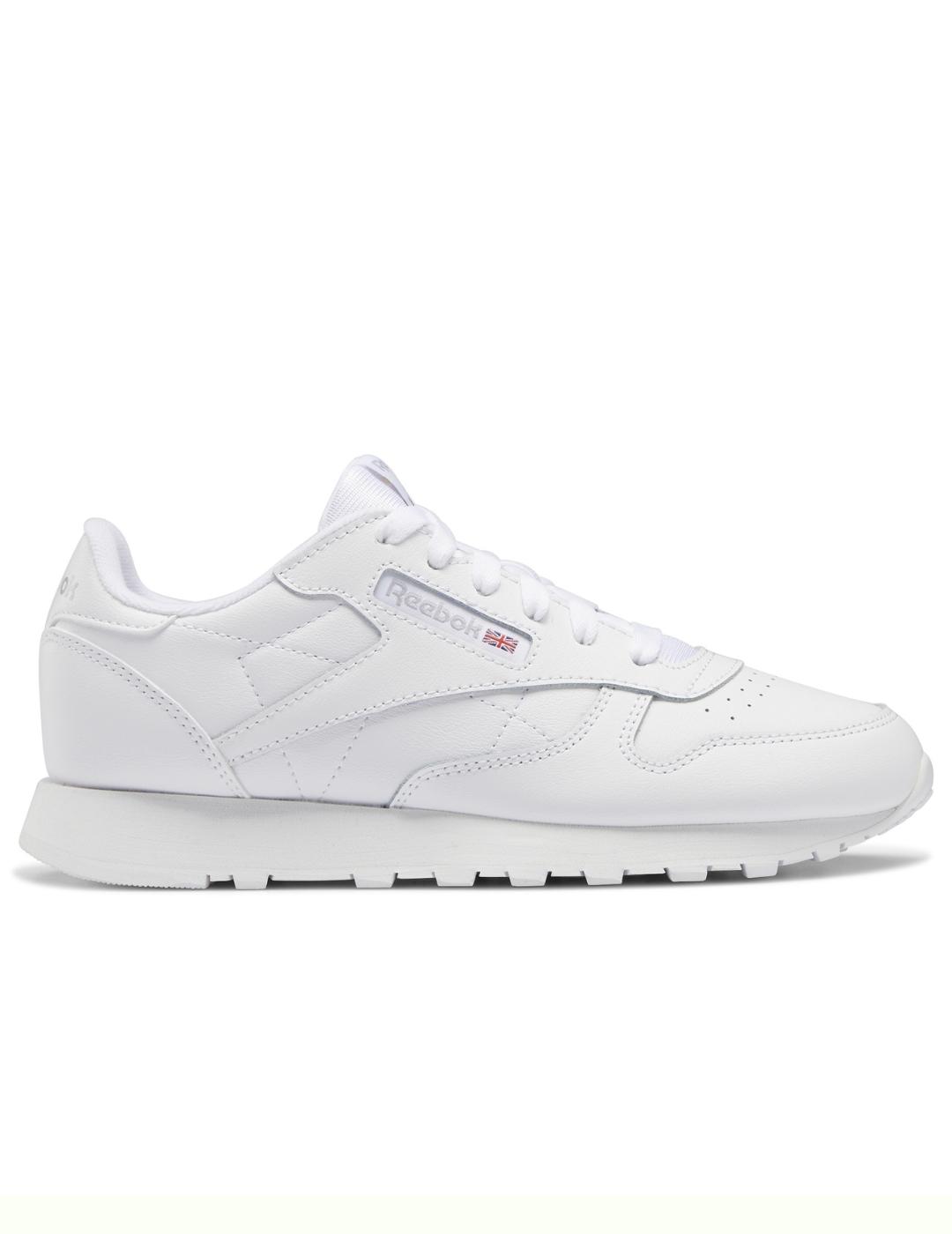 Zapatillas reebok classic leather junior blanco