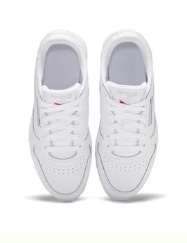 Zapatillas reebok classic leather junior blanco