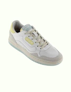 Zapatillas victoria c 80 retro blanco amarillo de mujer.