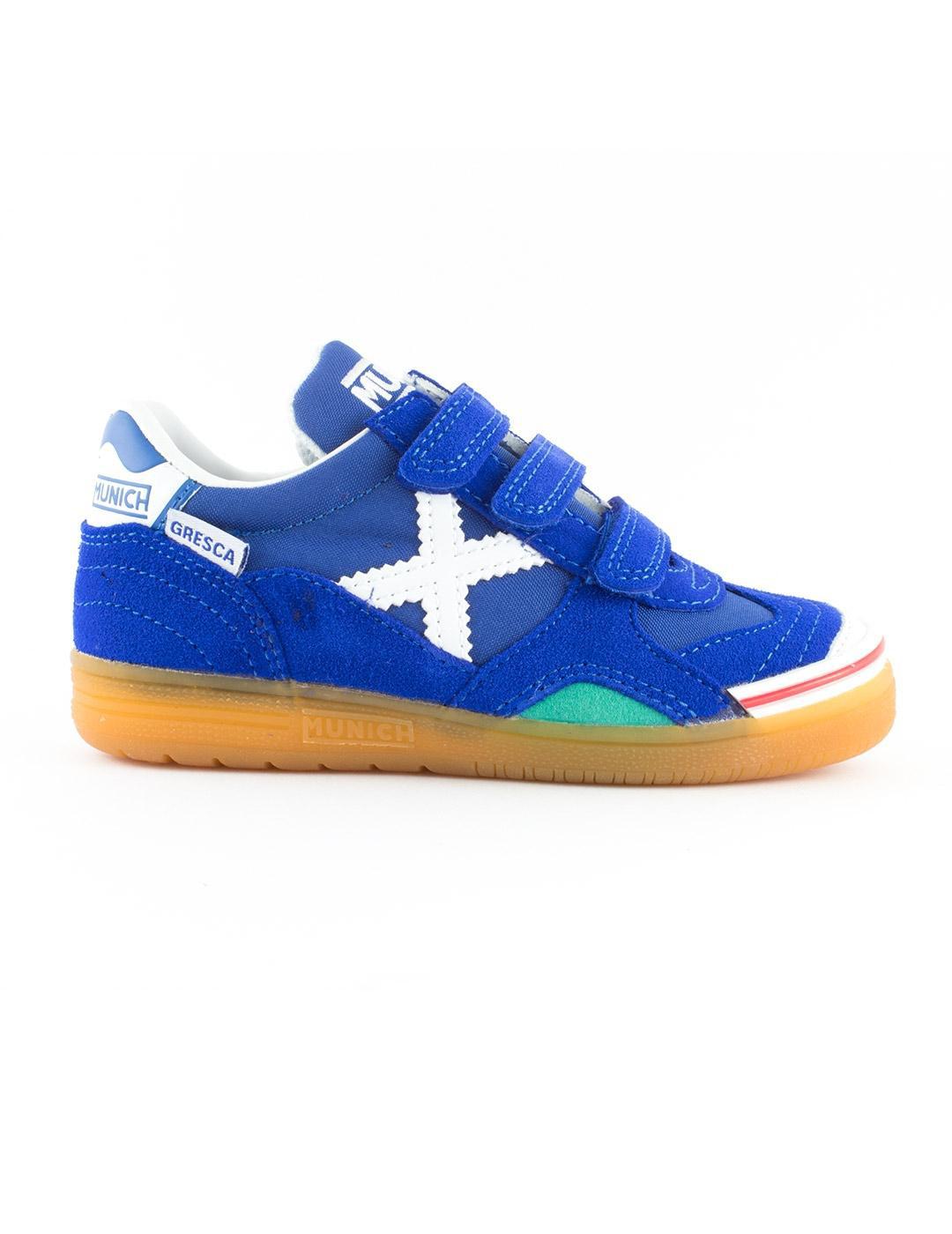 Zapatilla de niño Munich GRESCA Azul