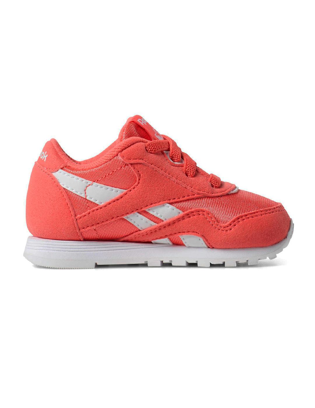 reebok classic nylon naranja