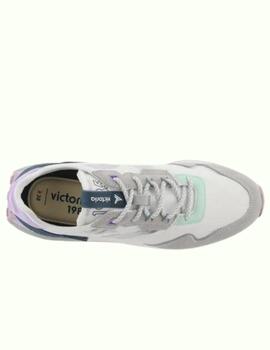 Zapatillas victoria wing patch nylon blanco de mujer.