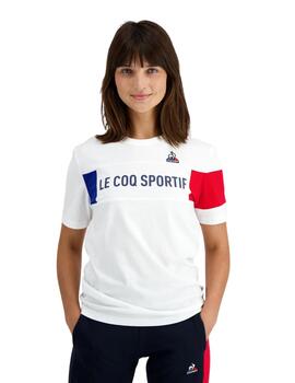 camiseta le coq sportif tricolor nº1 blanco unisex