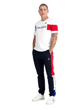 camiseta le coq sportif tricolor nº1 blanco unisex