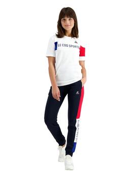 camiseta le coq sportif tricolor nº1 blanco unisex