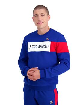 Sudadera le coq sportif tricolor crew sweat n 1 azul uni