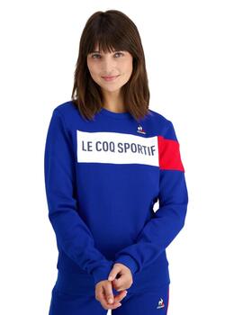 Sudadera le coq sportif tricolor crew sweat nº1 azul unisex.