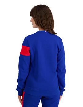 Sudadera le coq sportif tricolor crew sweat nº1 azul unisex.