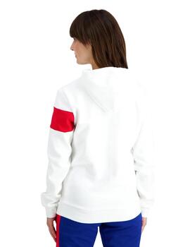 Sudadera le coq sportif tricolor hoody nº1 blanco unisex.