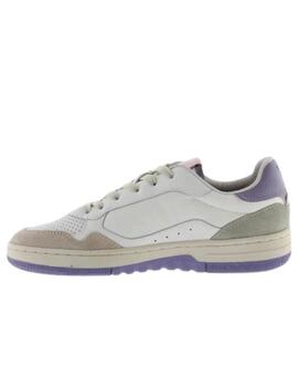 Zapatillas victoria classic 80 retro blanco lila de mujer.