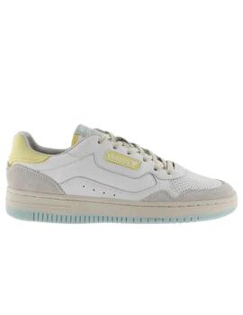 Zapatillas victoria c 80 retro blanco amarillo de mujer.