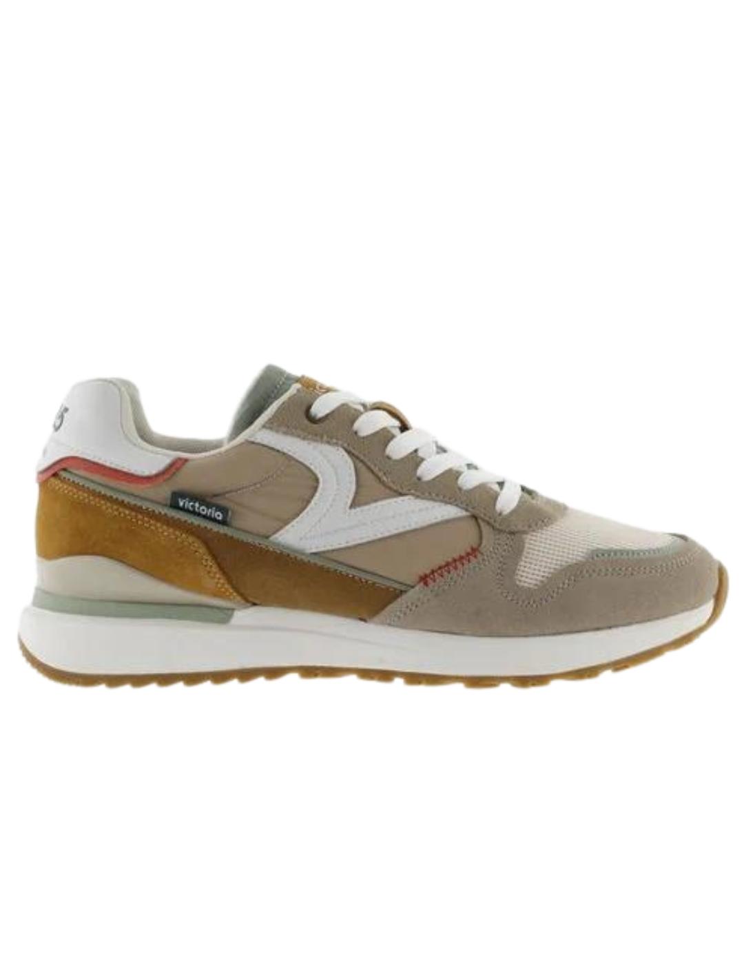 Zapatillas leggera beige de hombre.