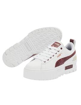 Zapatillas mayze puma x Aitana swirl blanco granate de mujer