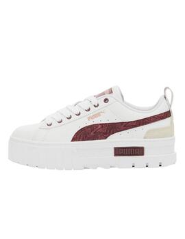 Zapatillas mayze puma x Aitana swirl blanco granate de mujer