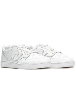 Zapatillas new balance bb480l3w blanco piel unisex.