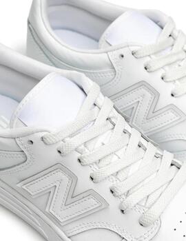 Zapatillas new balance bb480l3w blanco piel unisex.