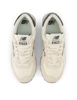 Zapatillas new balance wl574pc beige de mujer.