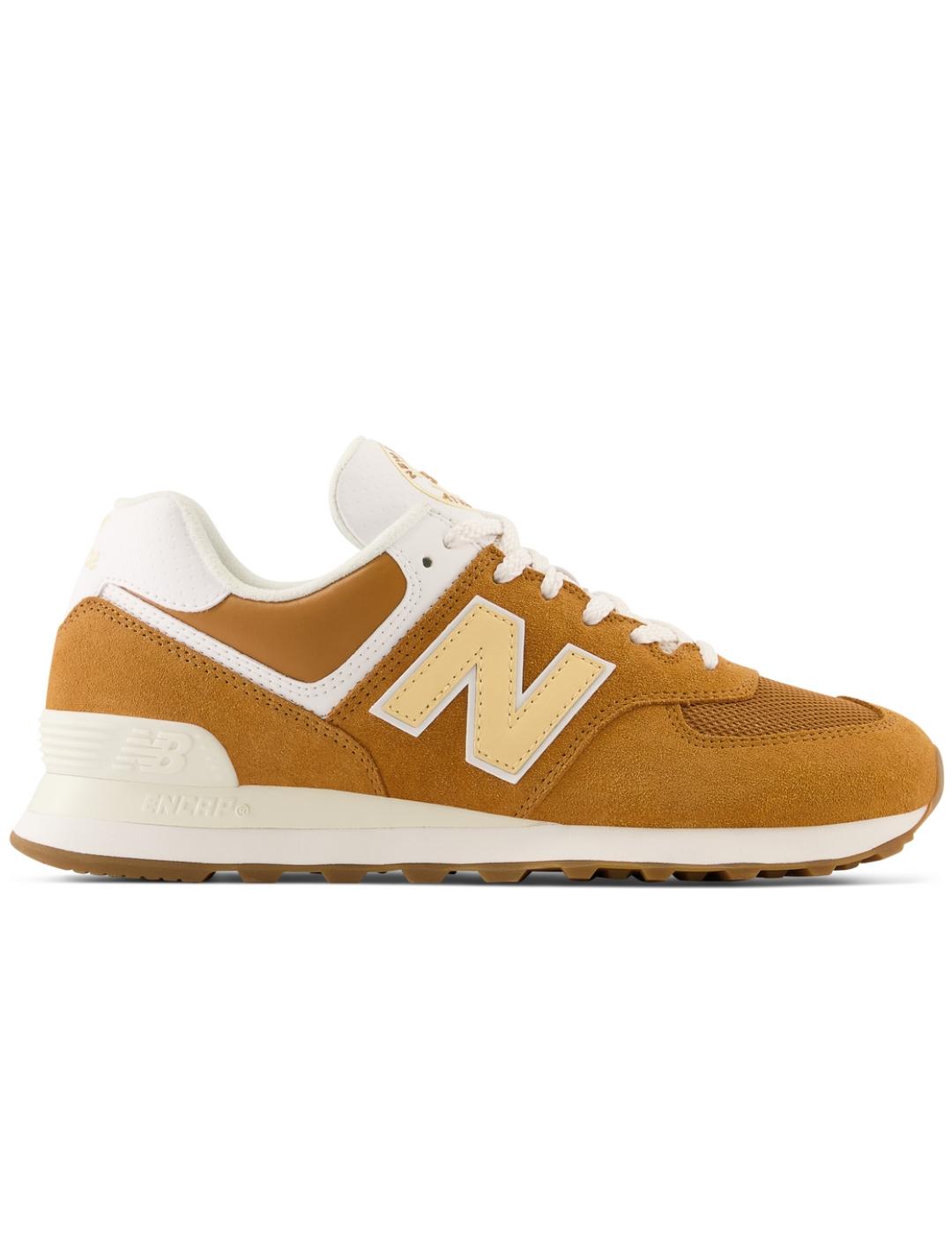 Zapatilas new balance u574ob2 marrón de hombre.