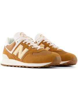 Zapatilas new balance u574ob2 marrón de hombre.