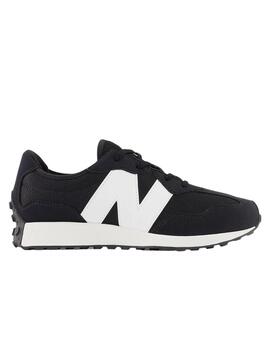 Zapatillas new balance gs327cbw negro blanco de niño.