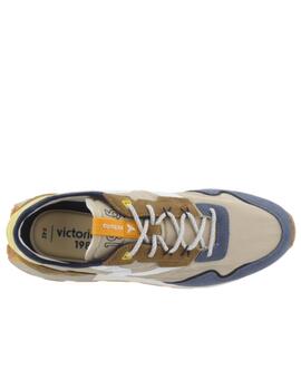 Zapatillas victoria basket wing sport beige de hombre.