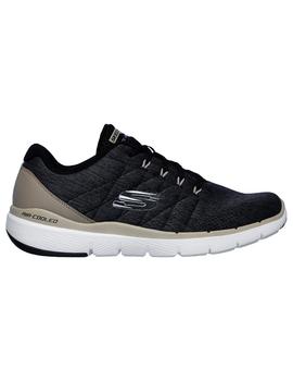 Zapatillas de Hombre Skechers 52957/BLK GRIS/BEIGE