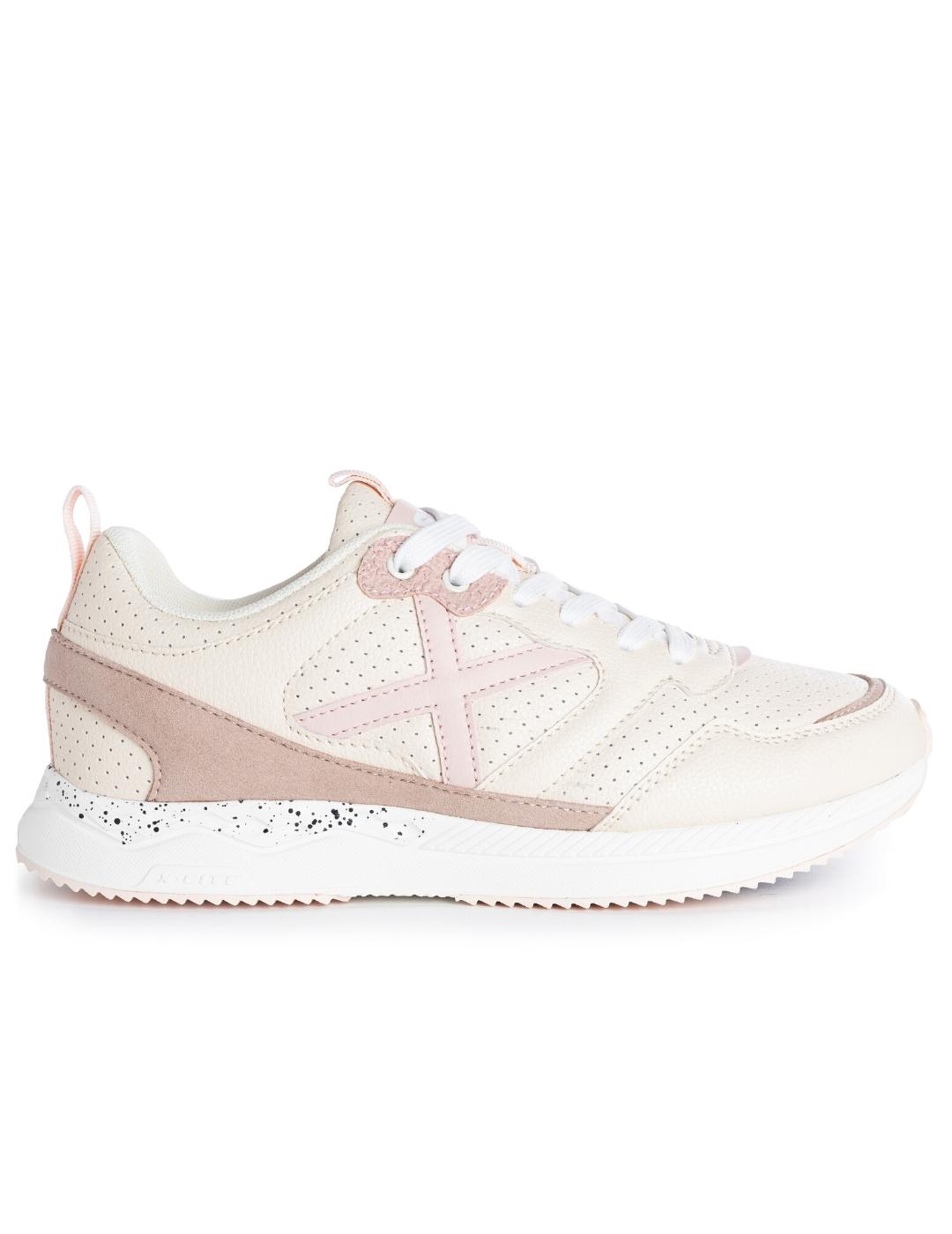 Zapatillas munich clash 14 beige de mujer.