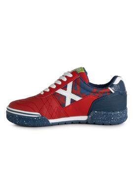 Zapatillas munich g-3 indoor 360 rojo azul de niño.