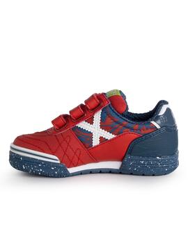 Zapatillas munich g-3 vco indoor 360 rojo azul de niño.