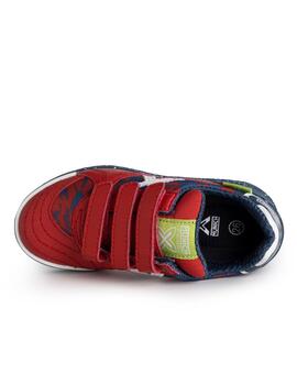 Zapatillas munich g-3 vco indoor 360 rojo azul de niño.