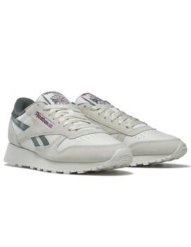 Zapatillas reebok classic leather beige verde de hombre.