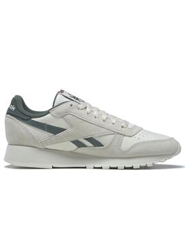 Zapatillas reebok classic leather beige verde de hombre.