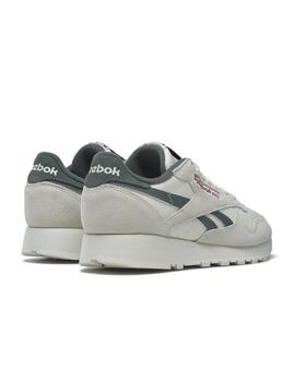 Zapatillas reebok classic leather beige verde de hombre.