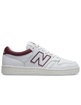 Zapatillas new balance bb480ldb blanco granate unisex.