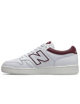 Zapatillas new balance bb480ldb blanco granate unisex.