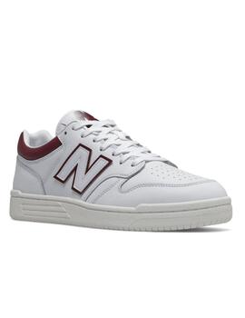 Zapatillas new balance bb480ldb blanco granate unisex.