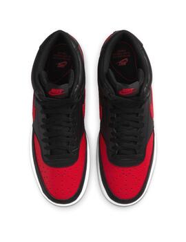 Zapatillas nike court vision mid negro rojo de hombre.