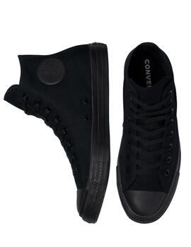 Zapatillas converse all star hi black monochrome unisex.
