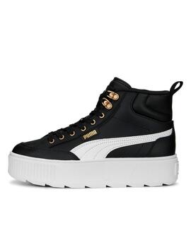 Zapatillas puma karmen mid negro blanco de mujer.