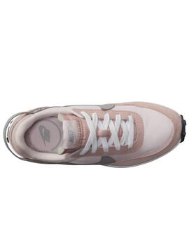 Zapatillas nike waffle debut rosa gris de mujer.