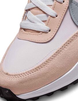 Zapatillas nike waffle debut rosa gris de mujer.