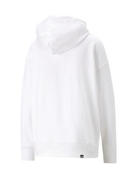 sudadera con capucha puma HER blanco de mujer.