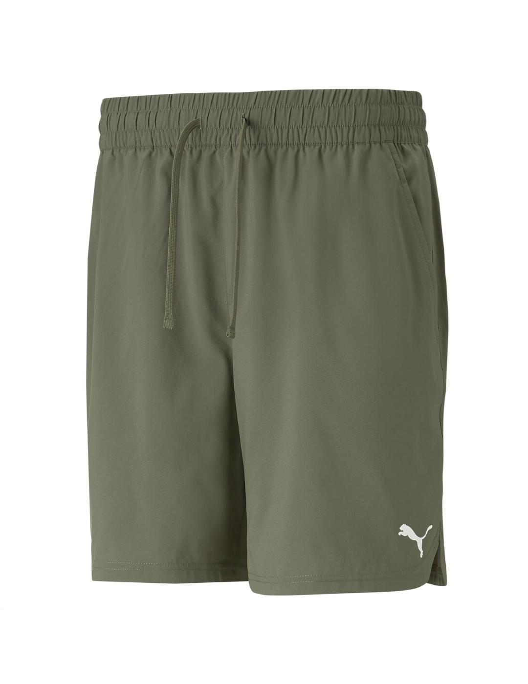 pantalón corto puma m studio foundation verde de hombre.