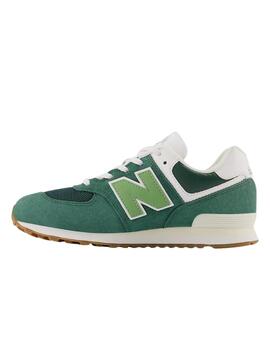 Zapatillas new balance gc574co1 verde de niño.