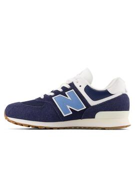 Zapatillas new balance gc574cu1 azul de niño.